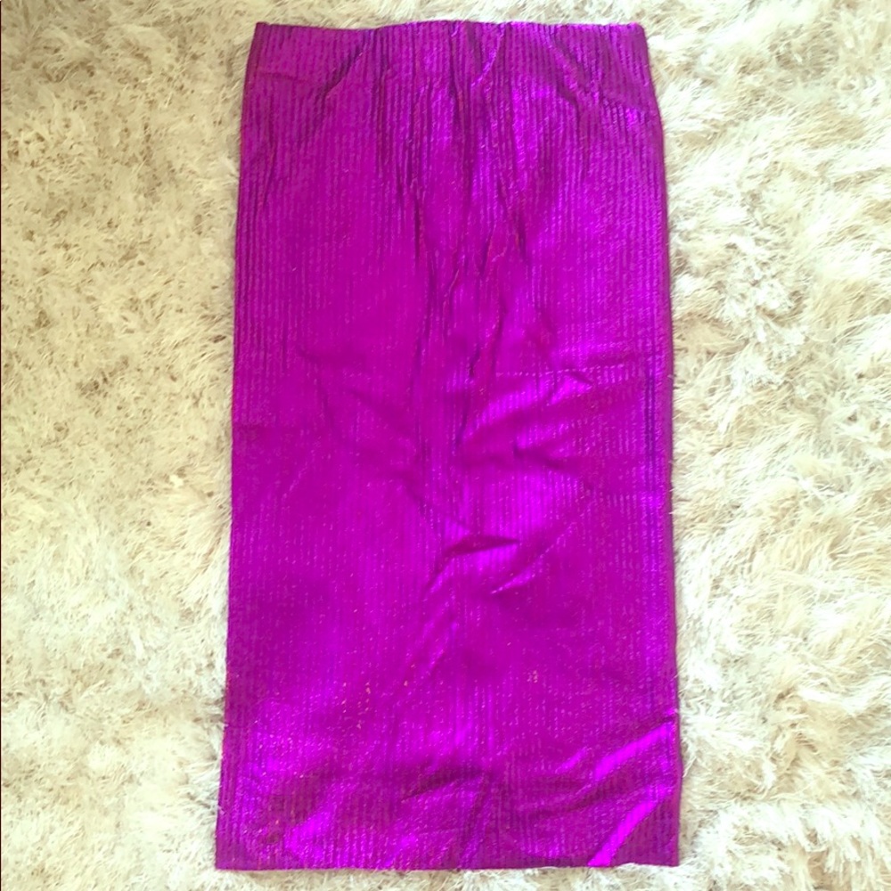Crinkle neon skirt